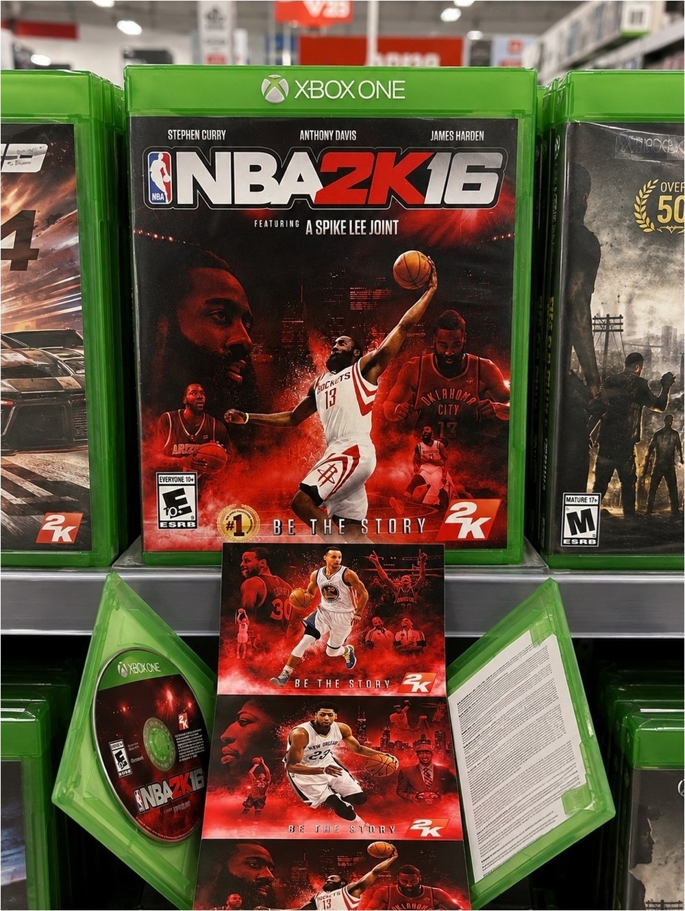 NBA 2K16 Xbox One Complete CIB w/ Foldout Poster Insert Tested